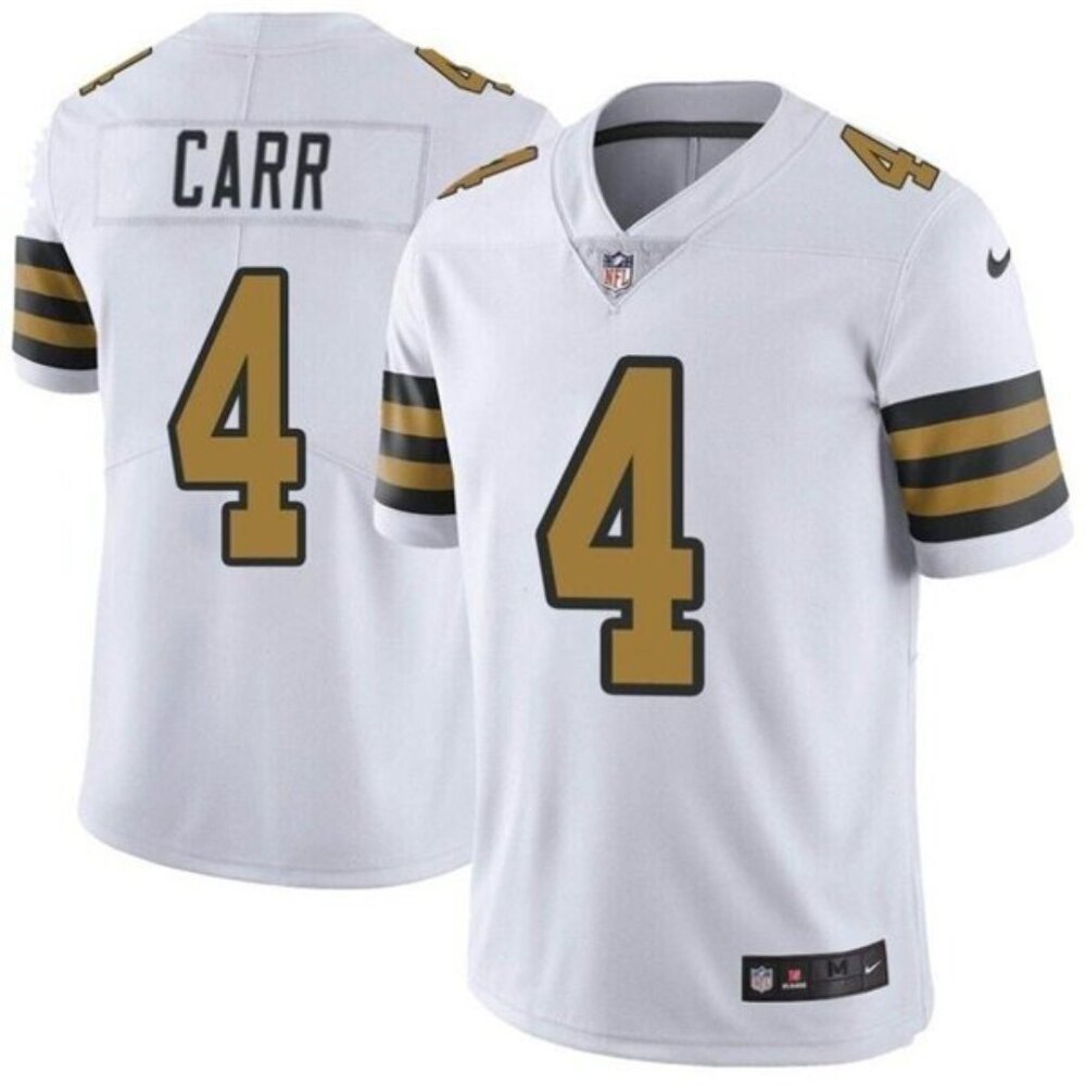 4 Derek Carr Color Rush Limited White Jersey